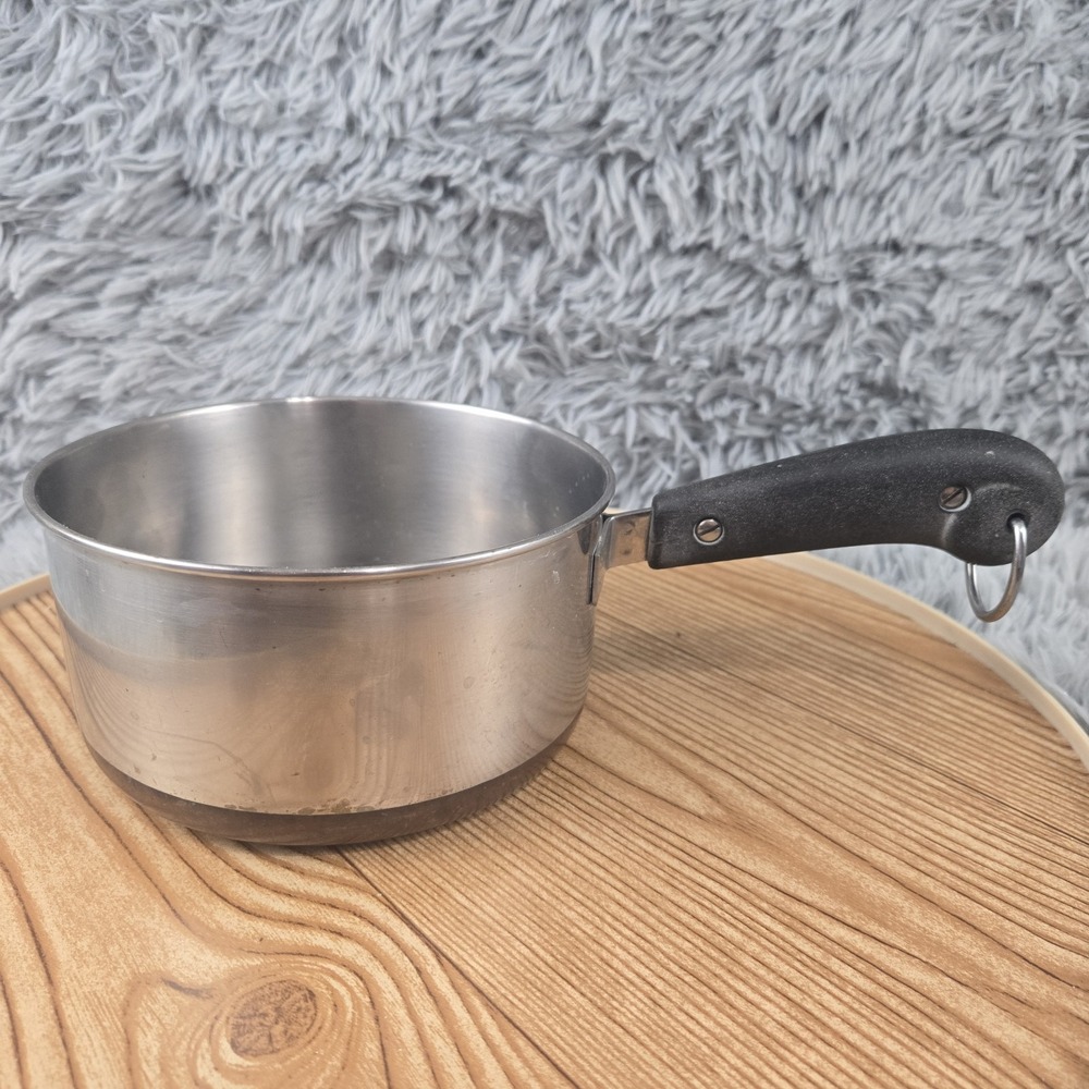 Vintage Revere Ware 1.5‎ Qt Sauce Pan Pot No Lid 1801 Copper Clad Bottom
